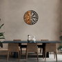 Wallity Vegvisir - 331 Escultura de pared en Negro y Nogal